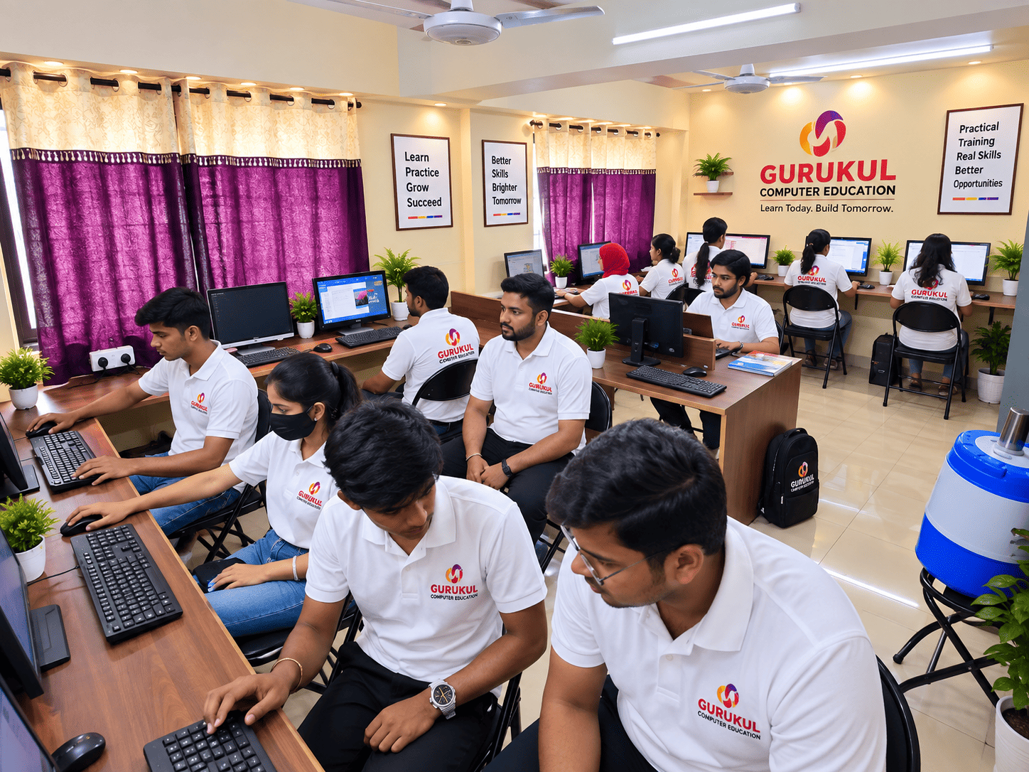 Gurukul Computer Education computer lab in Nashik Road