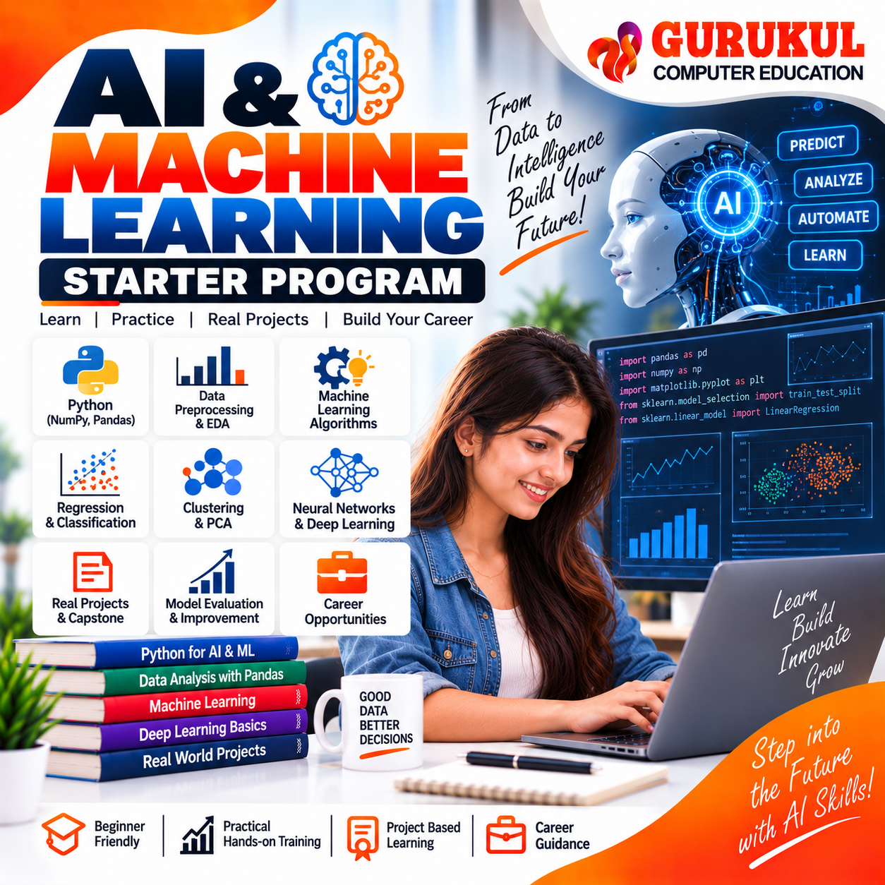 AI and Machine Learning Course in Nashik – Python and Machine Learning Training at Gurukul Computer Education