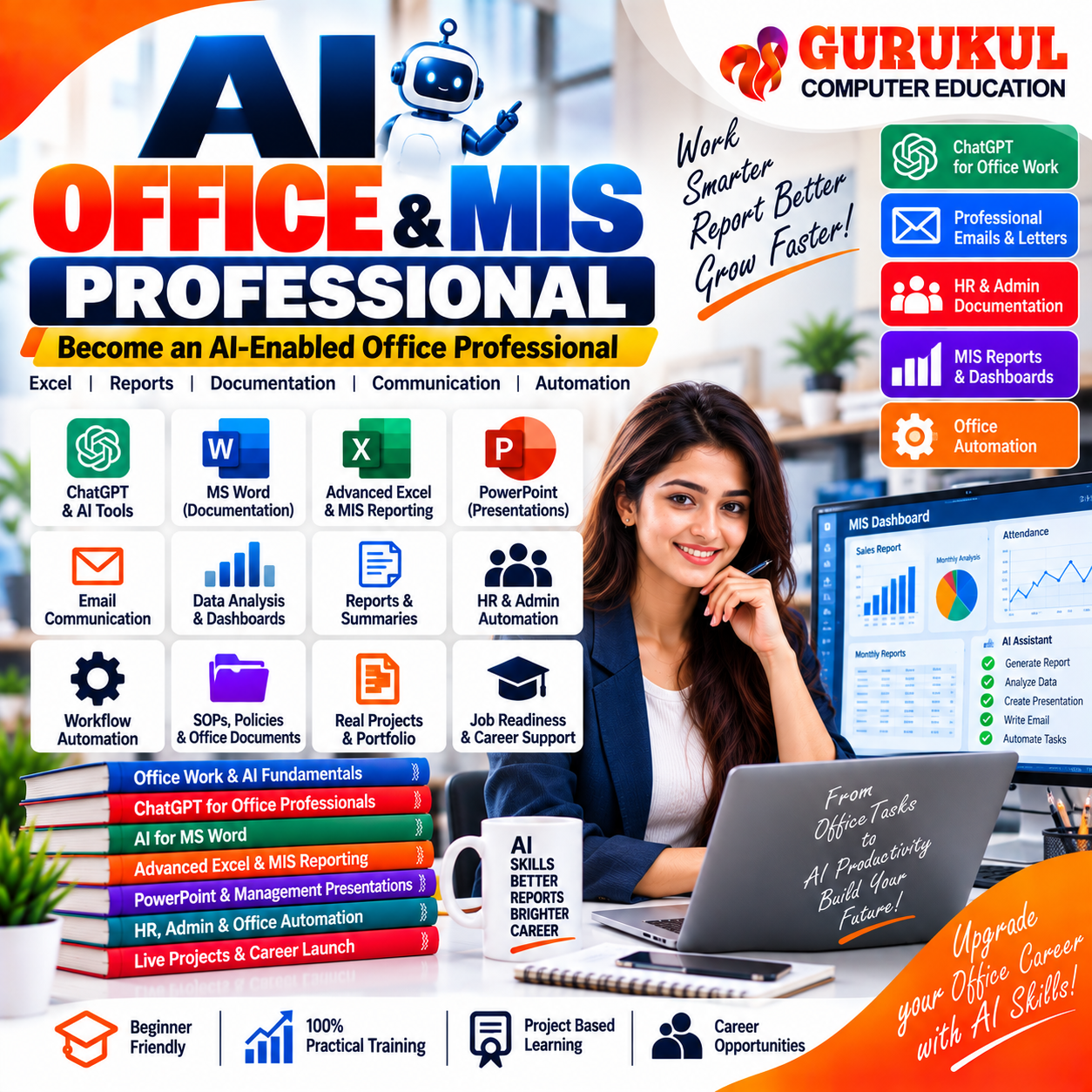 AI Office and MIS Professional Course in Nashik – ChatGPT Excel MIS Reporting and Office Automation Training