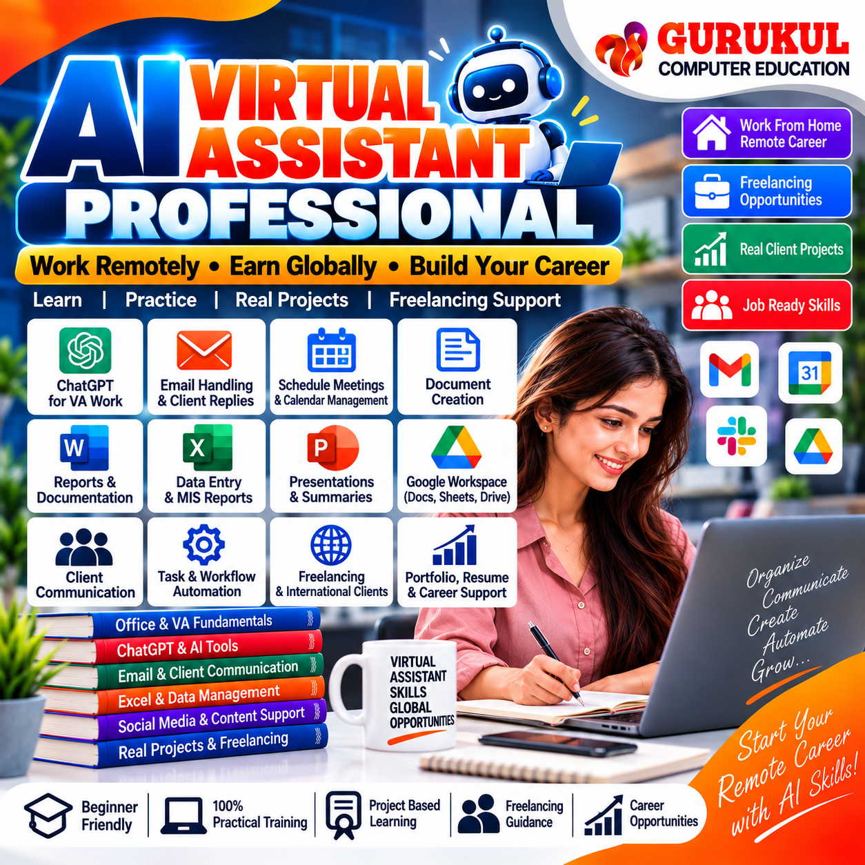 AI Virtual Assistant Professional Course in Nashik – ChatGPT, Remote Work, Freelancing and AI Automation Training