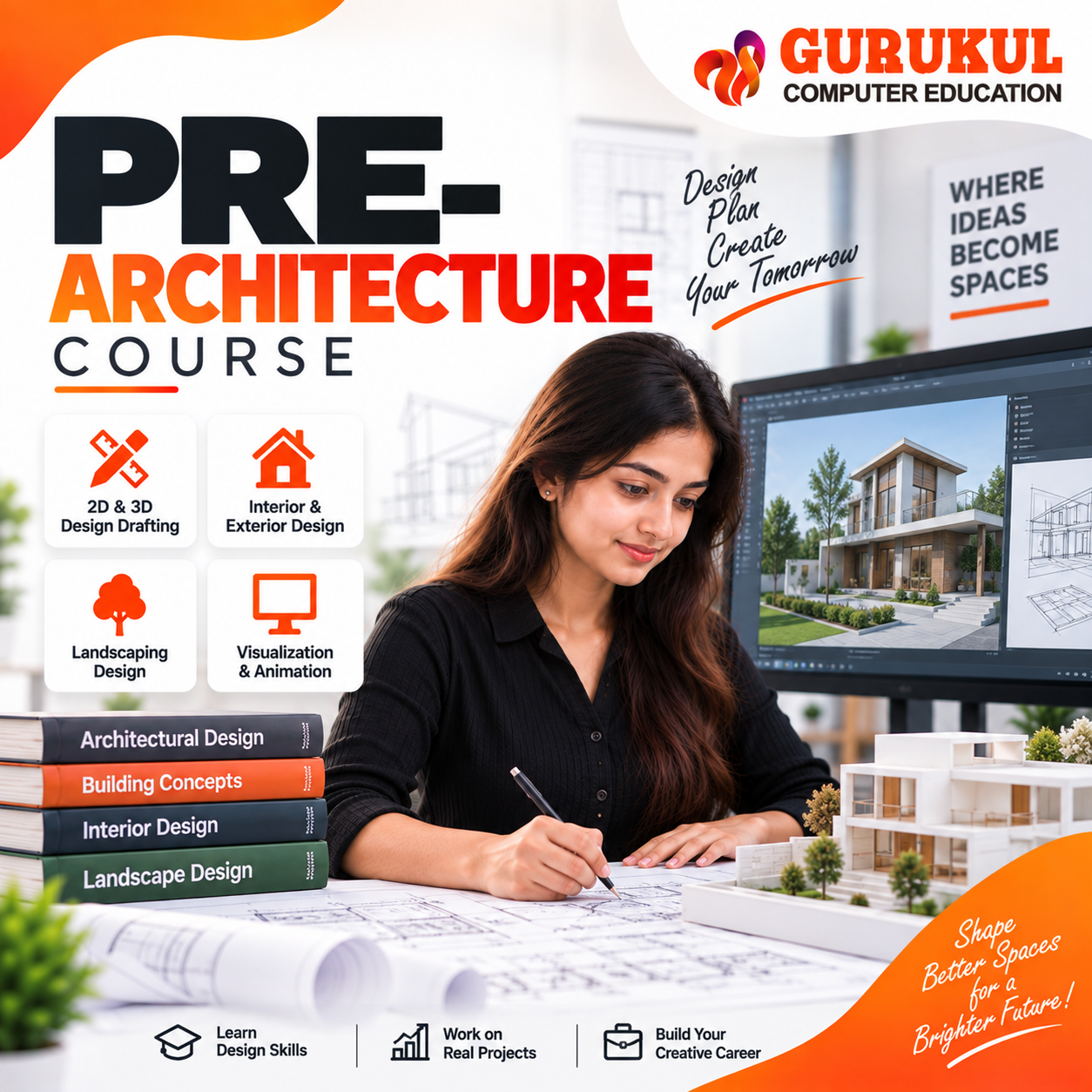 Pre-Architecture Course in Nashik – Architecture Design Training at Gurukul Computer Education