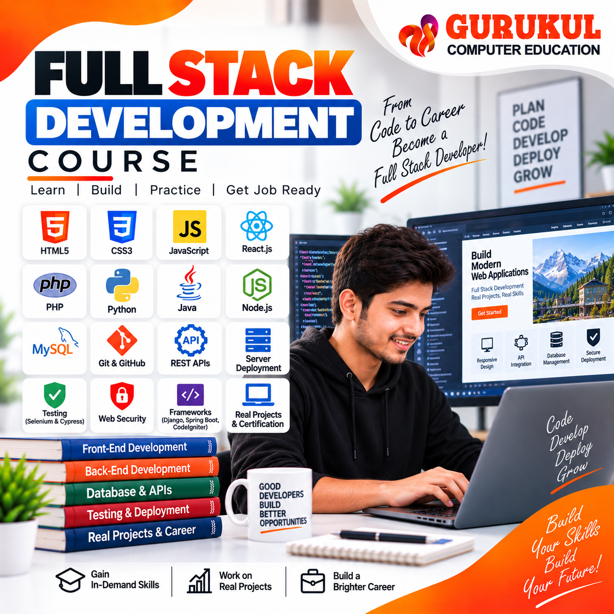 Full Stack Development Course in Nashik – Web Development Training at Gurukul Computer Education