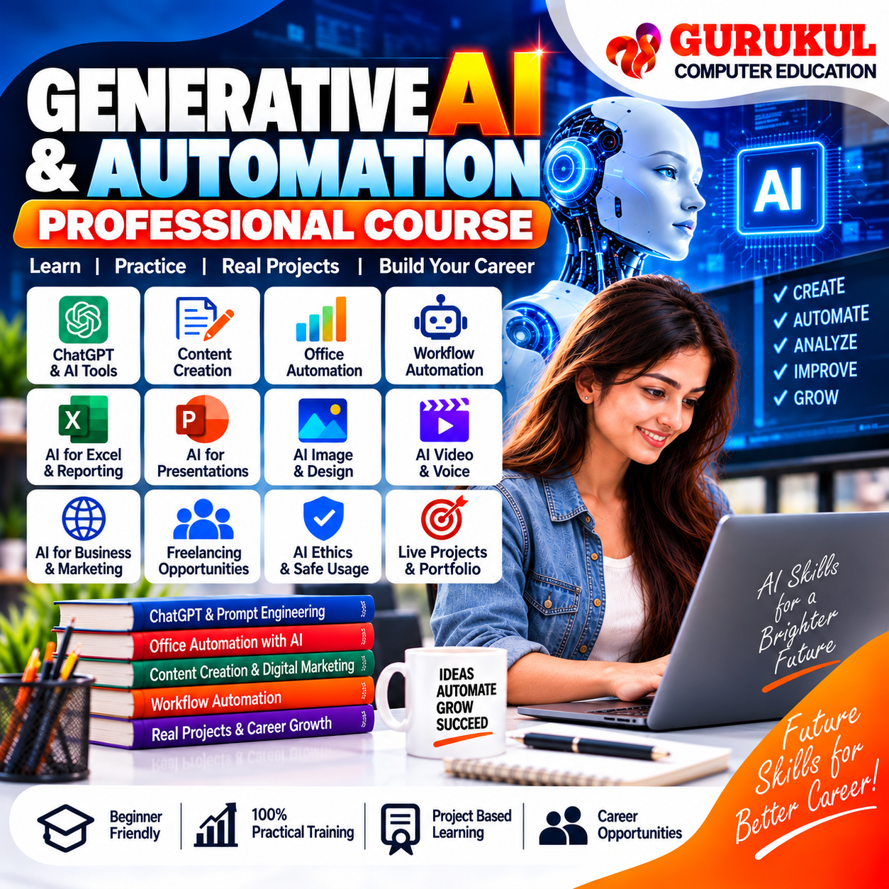 Generative AI and Automation Course in Nashik – ChatGPT AI Tools and Workflow Automation Training