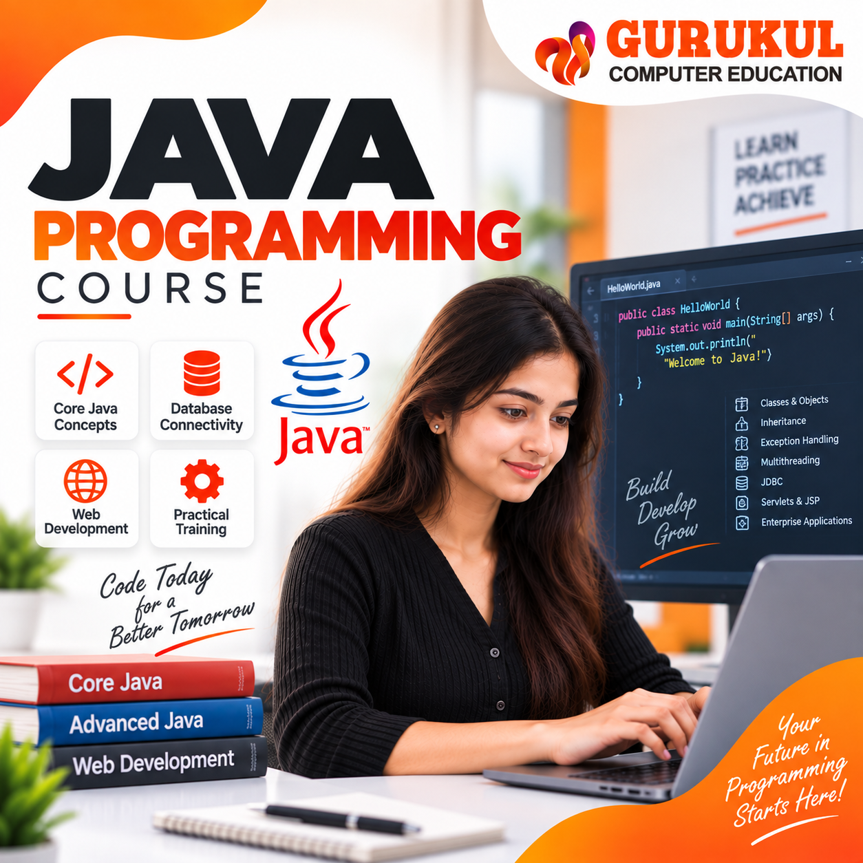 Java Programming Course in Nashik – Java Training at Gurukul Computer Education