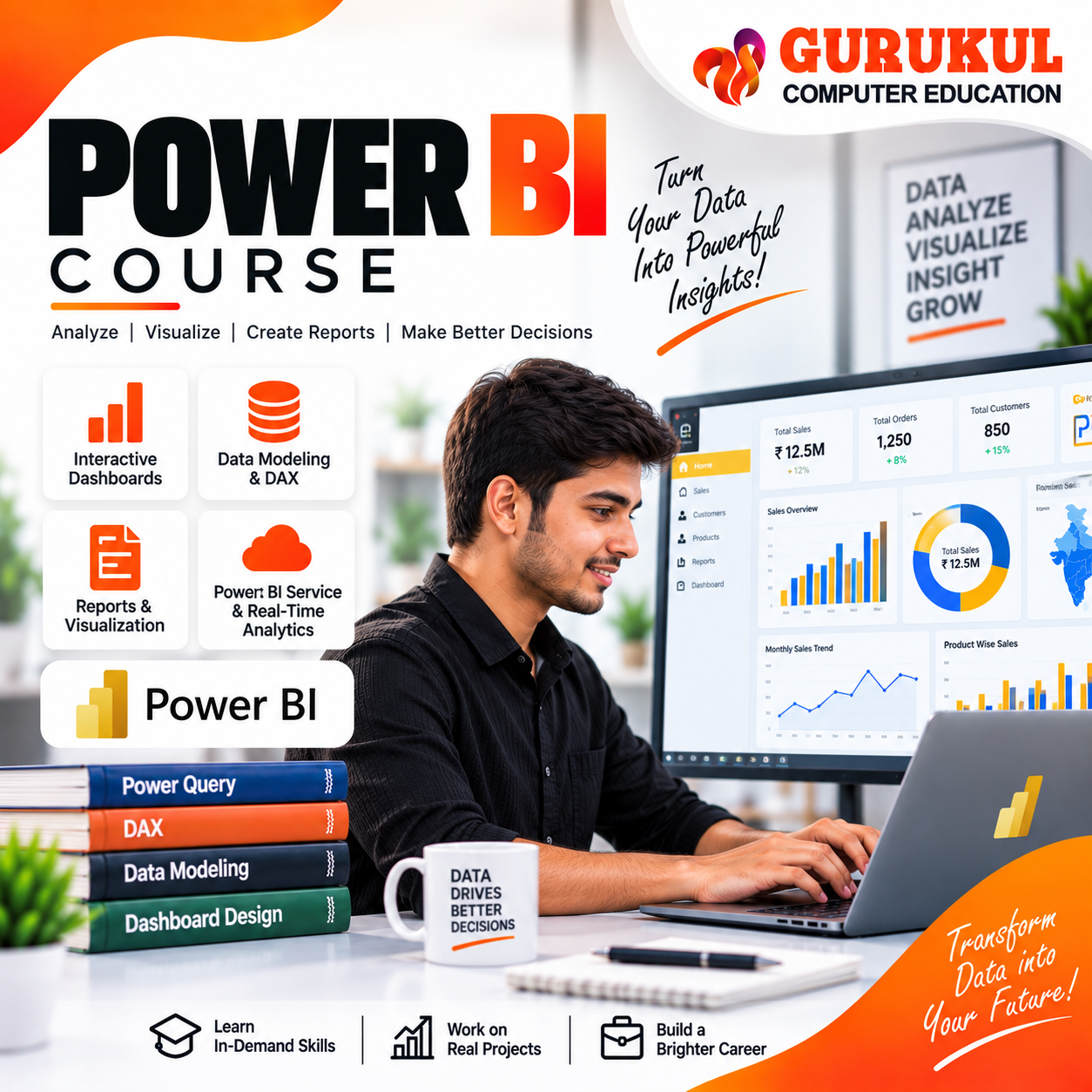 Power BI Course in Nashik – Data Analytics and Business Intelligence Training at Gurukul Computer Education