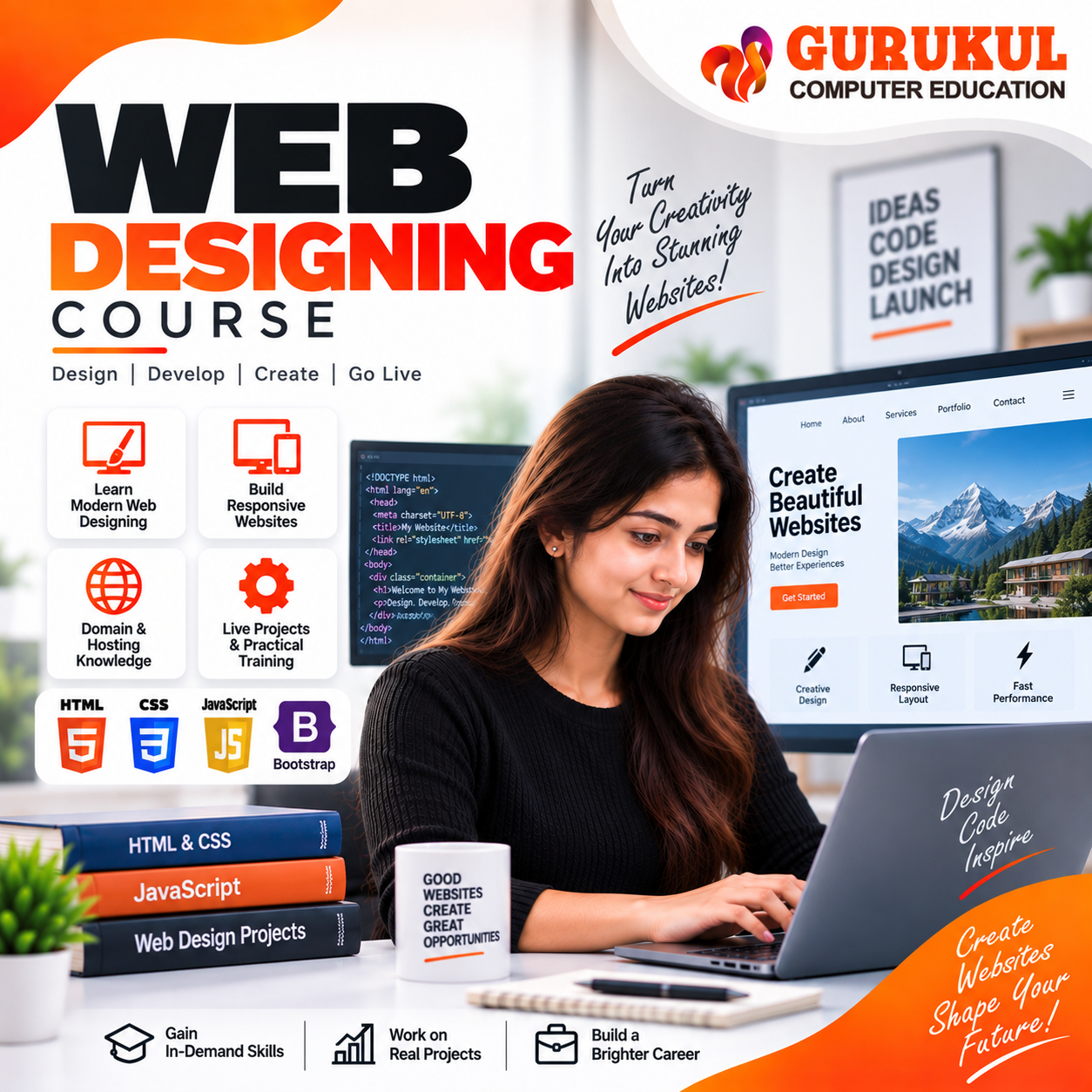 Web Designing Course in Nashik – Web Design Training at Gurukul Computer Education