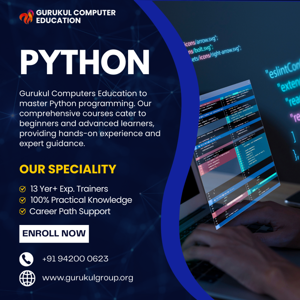 Python - Gurukul Computer Education Nashik