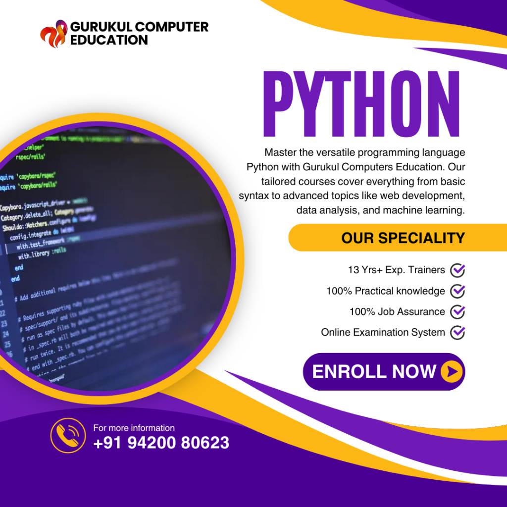 Python Gurukul Computer education Nashik