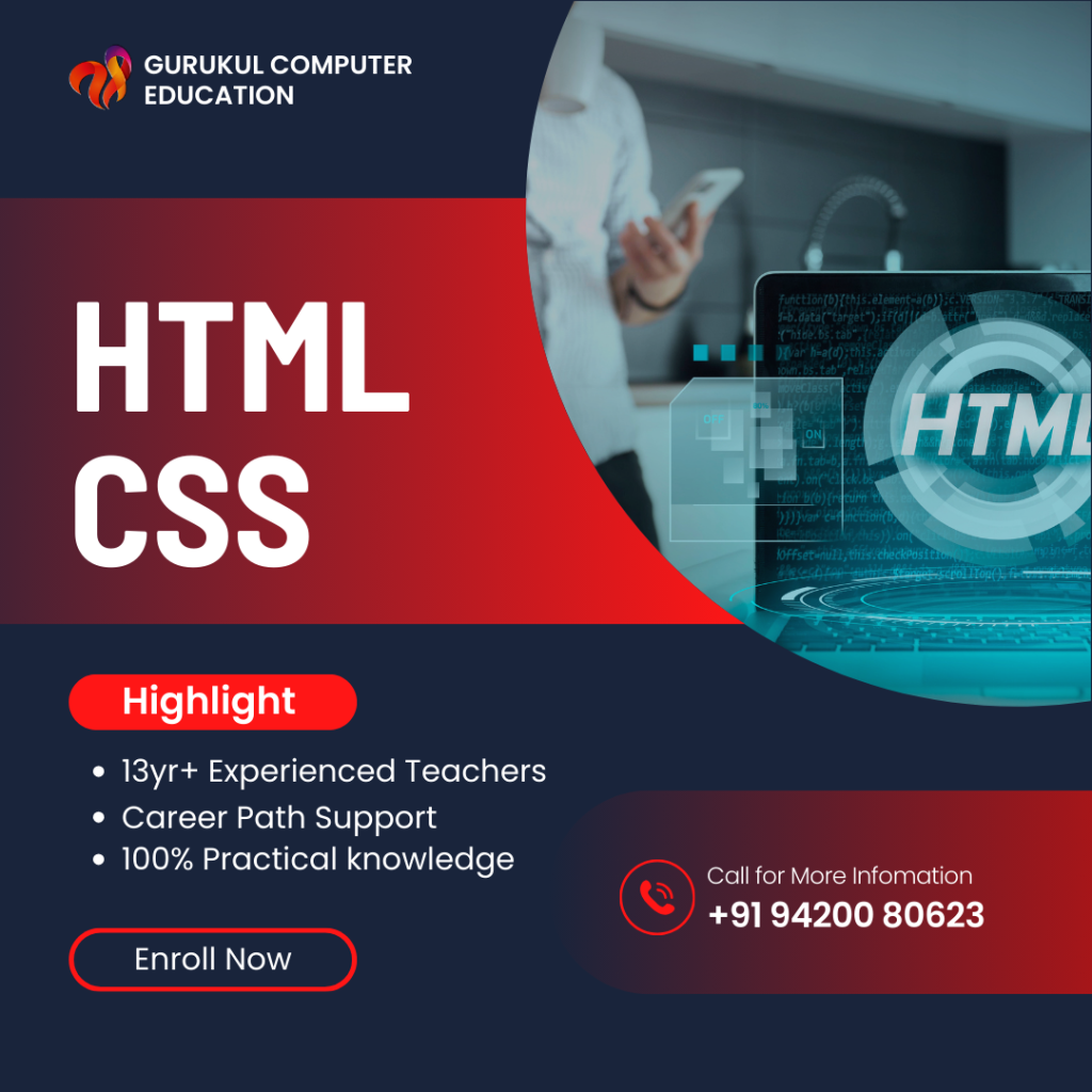HTML-CSS-Gurukul-Computer Education-Nashik